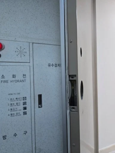 성석동 푸시풀 도어락 교체, 라오나크 알파플러스 시공 현장 사진 9