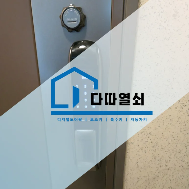고봉동 철문 도어락, 삼성 DP720 푸시풀 교체 현장 사진 2