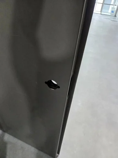 사리현동 지식산업센터 철문, 밀레 M500N 번호키 설치 현장 사진 7