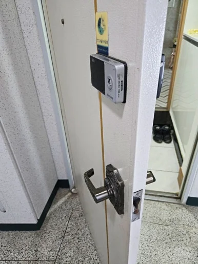 풍무동 열쇠, 부모님 댁 푸시풀 도어락 교체·설치 현장 사진 2
