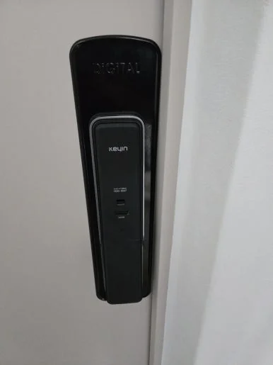 인천 당하동 도어락 실내측 본체 설치