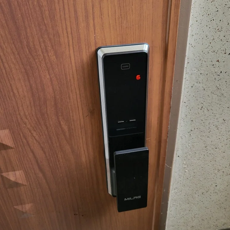 김포 양촌읍 열쇠 자가설치 도어락 고장, 푸시풀 번호키 교체 설치 완료 및 작동 확인