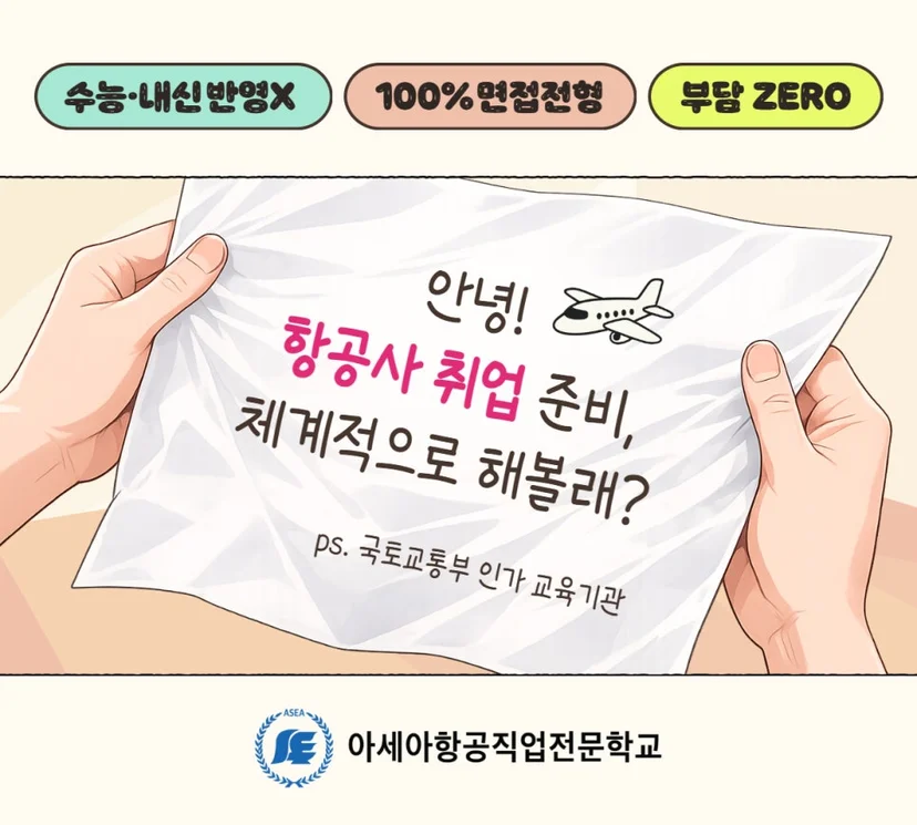 항공 관련 진로 안내 이미지