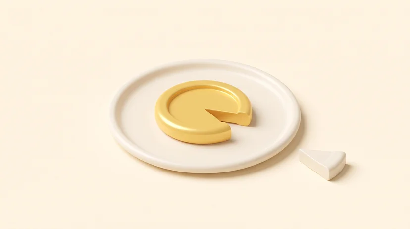 금 투자 매도 수수료를 저울과 금 조각으로 표현한 금투자방법 3D 이미지