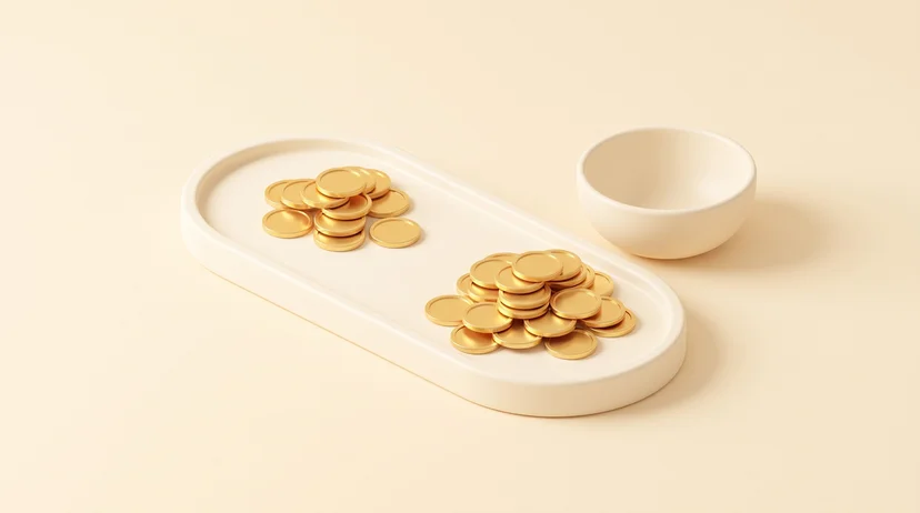 금투자 선입선출 순서로 줄 선 금화 더미