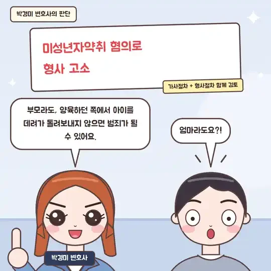 51화 5컷 - 미성년자약취 혐의 형사 고소