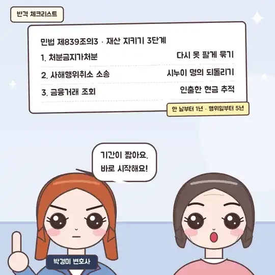 54화 9컷 - 재산 지키기 3단계 체크리스트