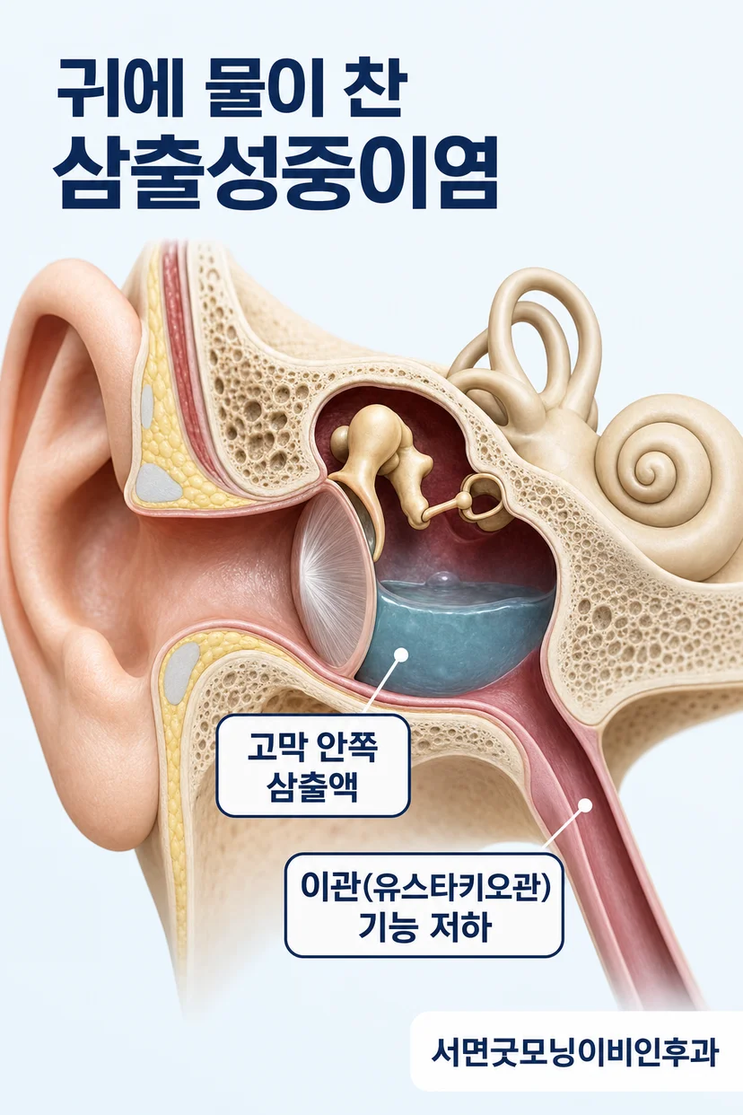 고막검사와 청력검사 장면