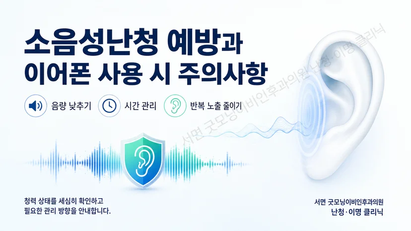 소리 크기와 노출 시간 및 반복 빈도를 함께 줄이는 청력 보호 개념