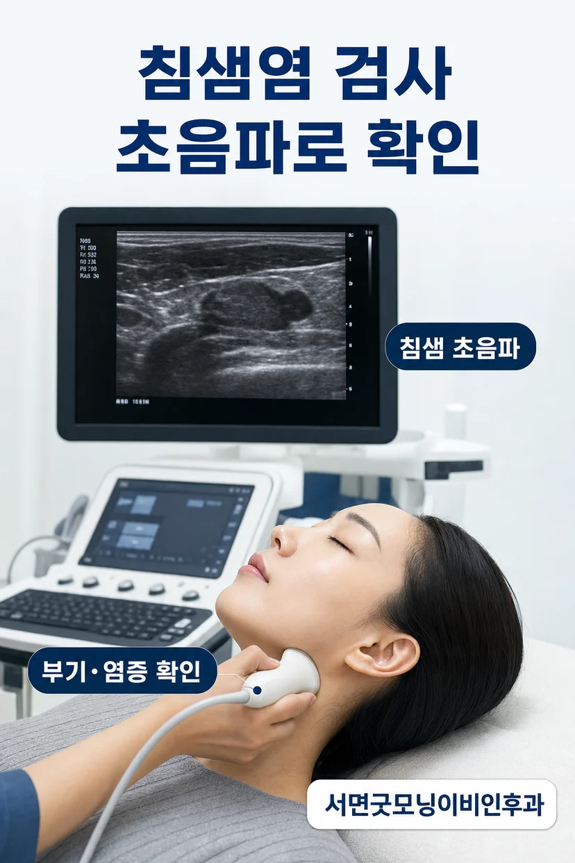 침샘염 환자의 치료 전후 비교