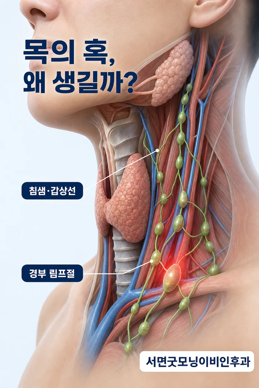 경부종물의 다양한 위치