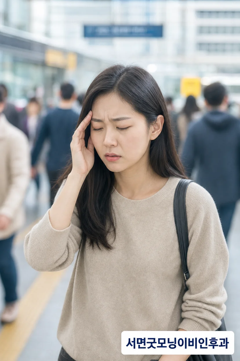 복잡한 환경에서 어지럼을 느끼는 환자