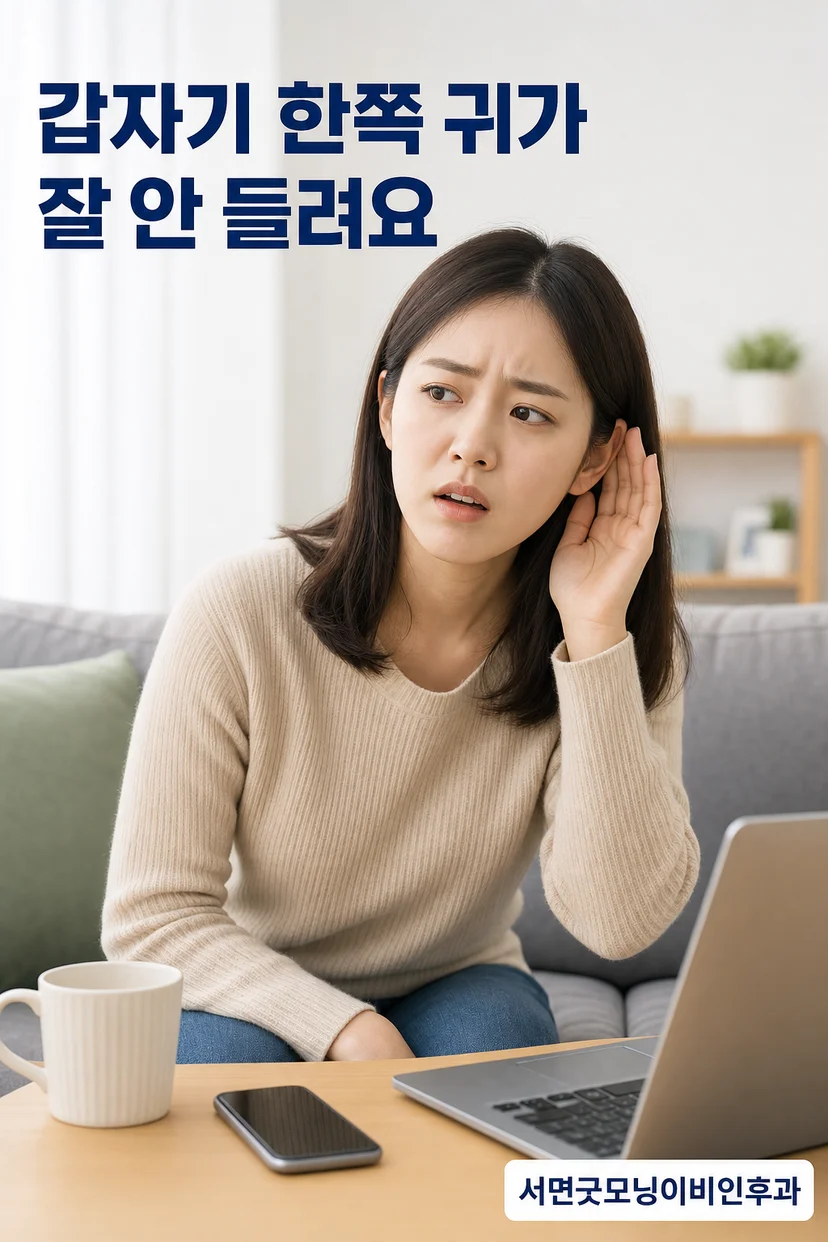 귀 진찰 장면