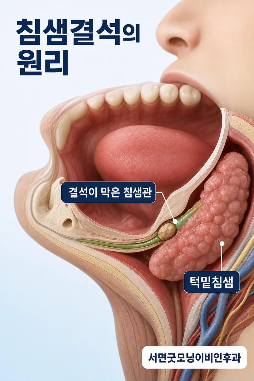 침샘결석의 형성 과정