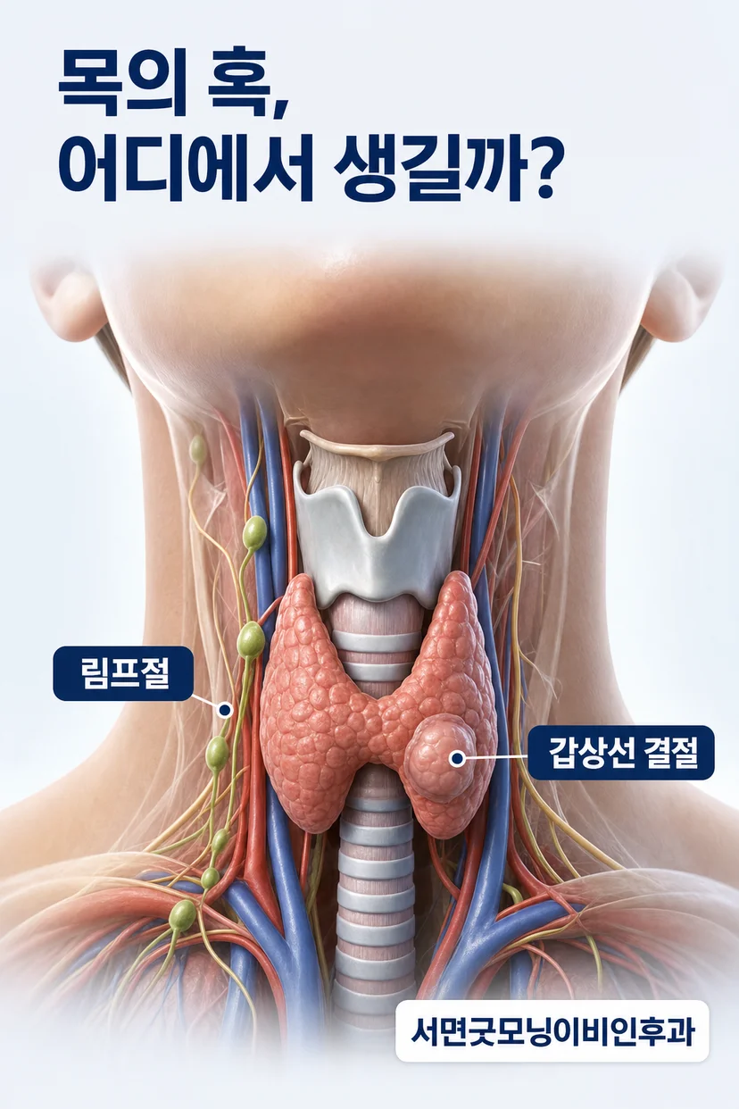 목 혹의 다양한 원인