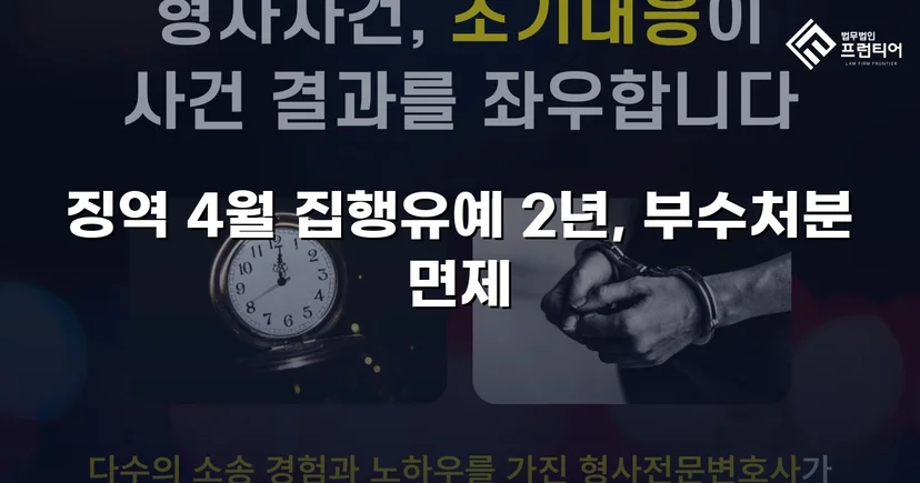 CCTV 증거까지 있던 강제추행·협박 사건, 집행유예와 부수처분 면제를 이끌어내다