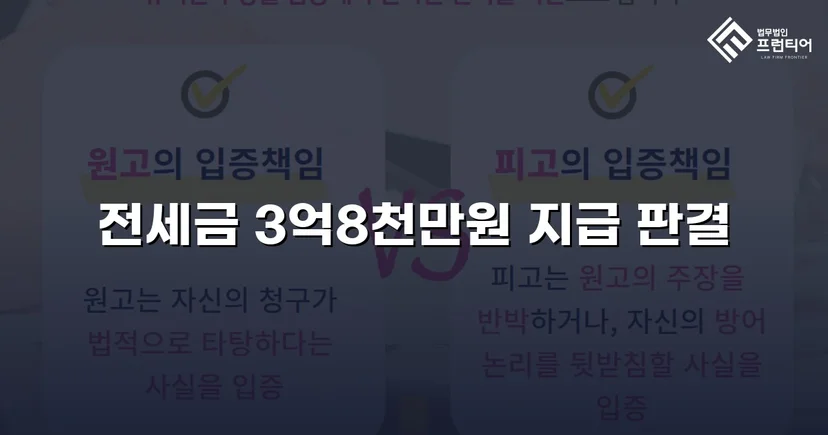 전세금 3억 8천만 원, 체납압류 속에서 전액 돌려받다