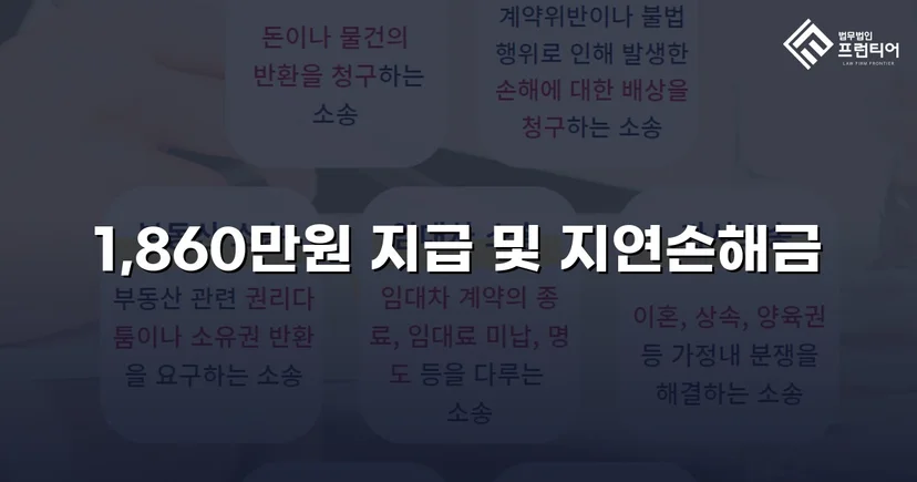 차용증 없이도 1,860만 원 전액 돌려받은 대여금 소송