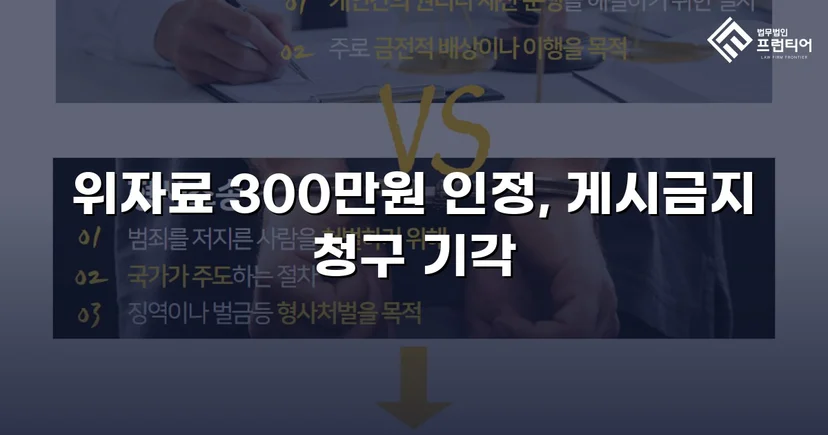 3,000만 원 손해배상 청구, 300만 원으로 감액 성공