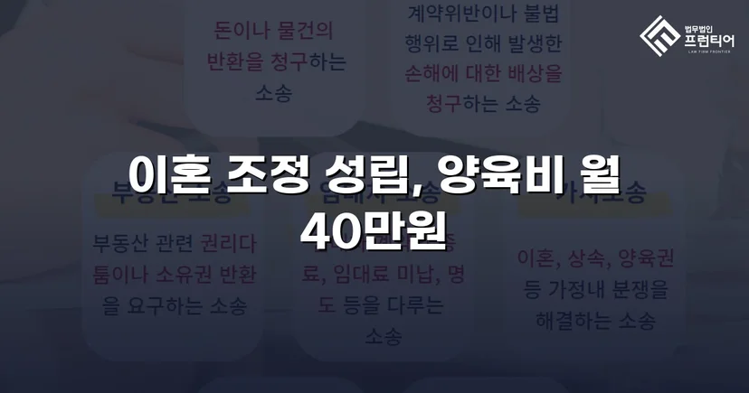 장기 분쟁 우려를 조정으로 완전히 끊어낸 이혼 사건