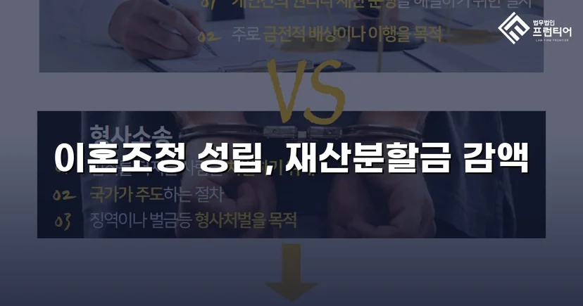 불리했던 재산분할, 조정으로 감액 확정한 이혼 사건