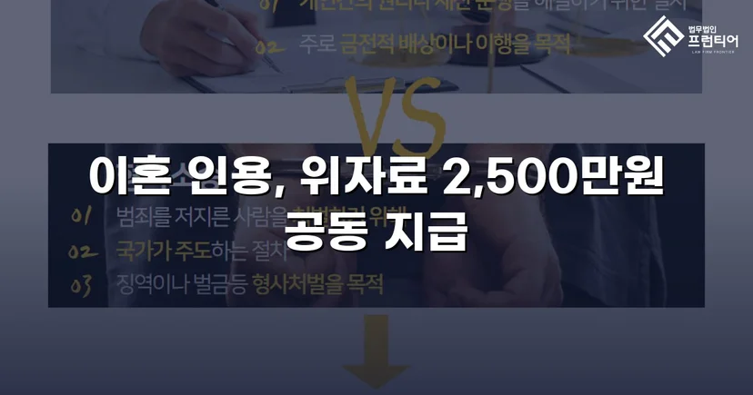 배우자의 부정행위, 반소까지 막아내고 이혼 및 위자료 2,500만 원 승소