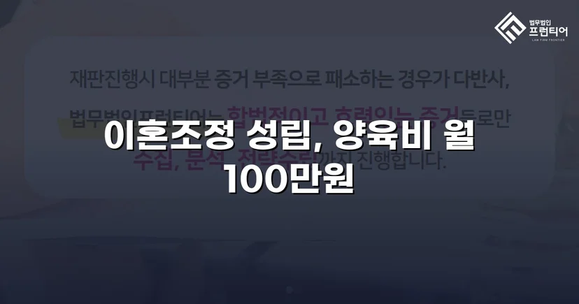 상대방의 고액 반신청, 조정으로 뒤집은 이혼 성공사례