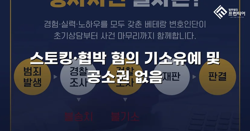 스토킹·협박 혐의, 기소유예와 공소권 없음으로 완전 종결