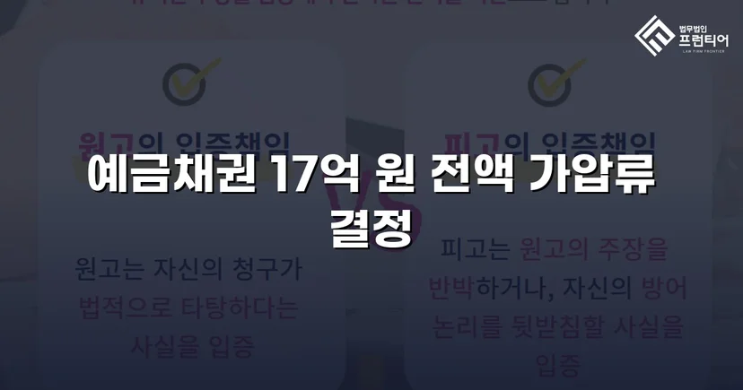 17억 원 물품대금 채권, 가압류 결정으로 권리 확보