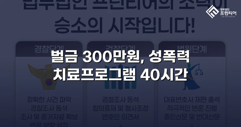 징역형 위기의 업무상 추행, 벌금형으로 마무리된 사건