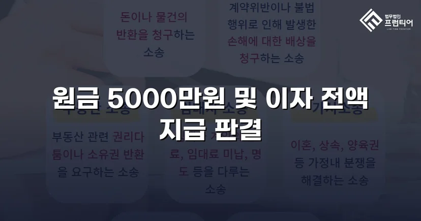 차용증 없이도 500만 원 전액을 돌려받다