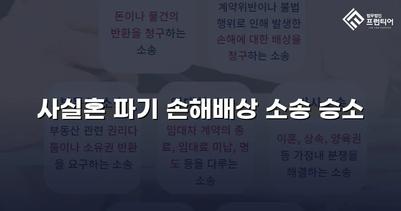 사실혼 파기 손해배상, 부정행위 입증으로 위자료 청구 승소