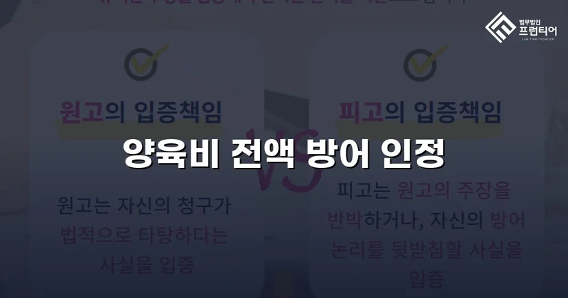 이혼 조정에서 양육비 전액 부담 면제에 성공한 사례