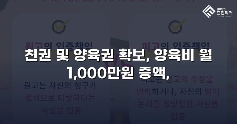 상대방이 제시한 양육비, 조정에서 2배로 뒤집었습니다