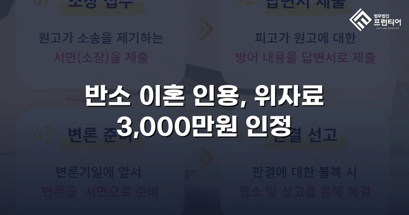 위자료 3,000만 원 전액 인정, 양육권까지 확보한 이혼 소송