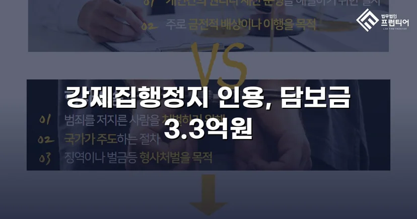가집행 강제집행 위기, 담보 조건부 정지 결정으로 역전