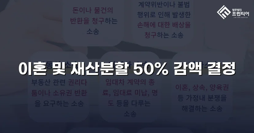 재산분할 2,000만 원 청구, 절반으로 줄인 이혼소송 승리