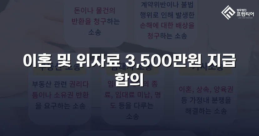 10년 혼인 끝에 일방적 이혼 요구, 위자료·재산분할 3,500만 원 조정 성립