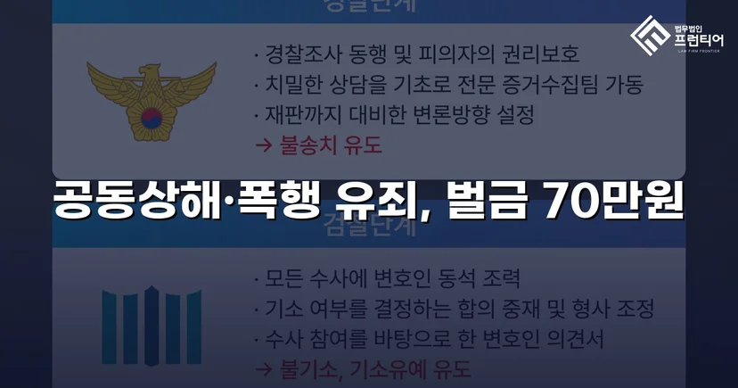 공동상해·폭행 혐의, 벌금 70만 원으로 마무리된 쌍방 폭력 사건