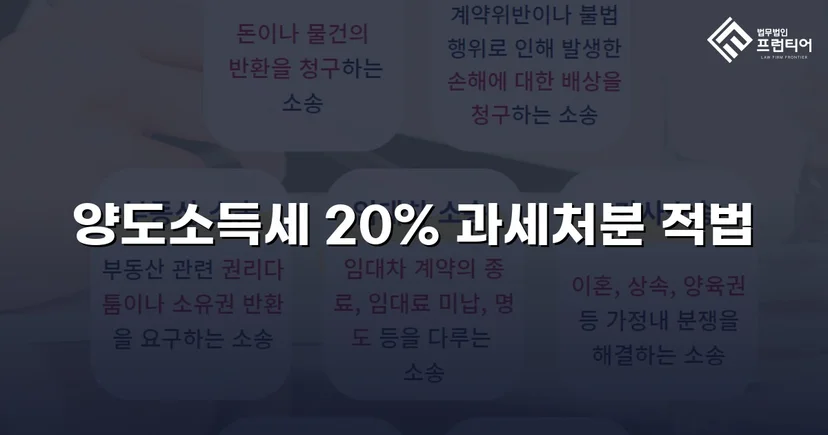 비상장주식 양도소득세 20% 부과처분, 피고 완전 승소로 유지