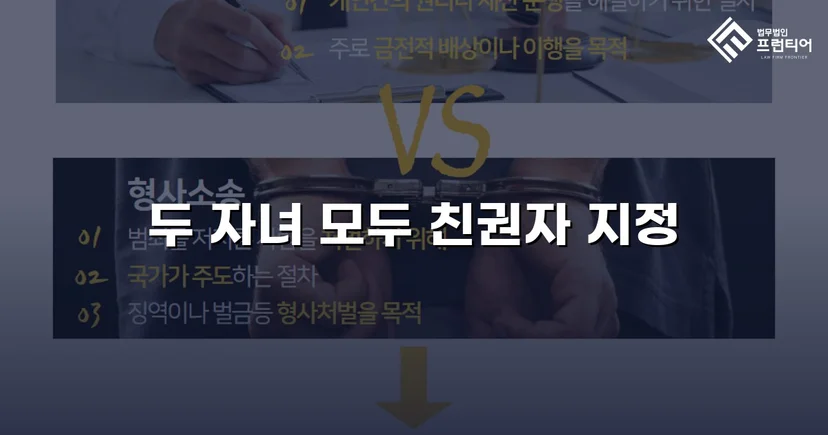 불리한 상황을 뒤집어 두 자녀의 친권자로 지정받다