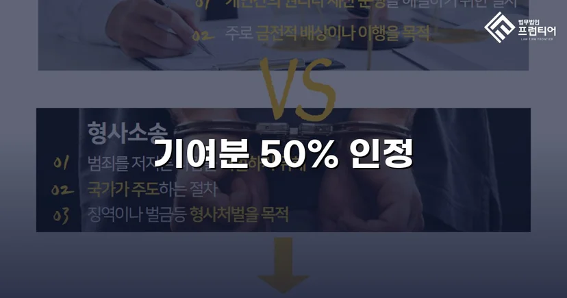 상속재산분할 심판, 배우자 기여분 50% 전액 인정