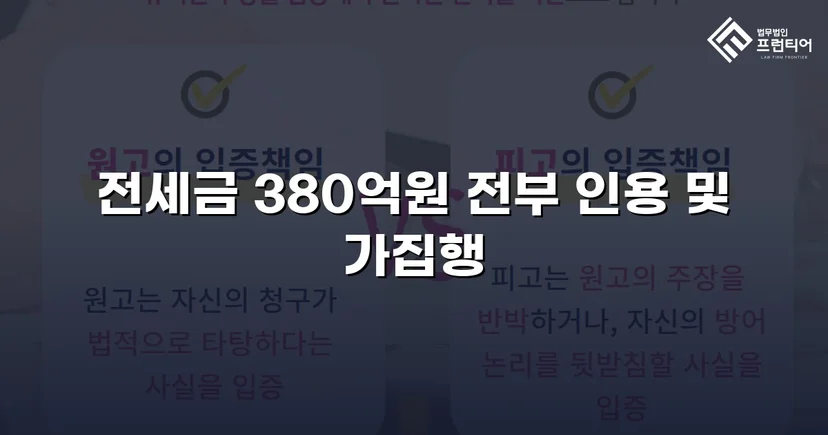전세금 3억 8천만 원, 체납압류 속에서 전액 돌려받다
