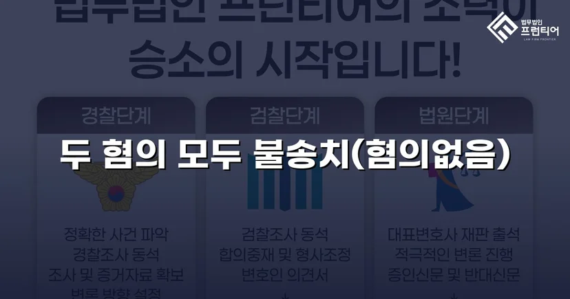무고죄로 고소당한 의뢰인, 두 혐의 모두 불송치 결정