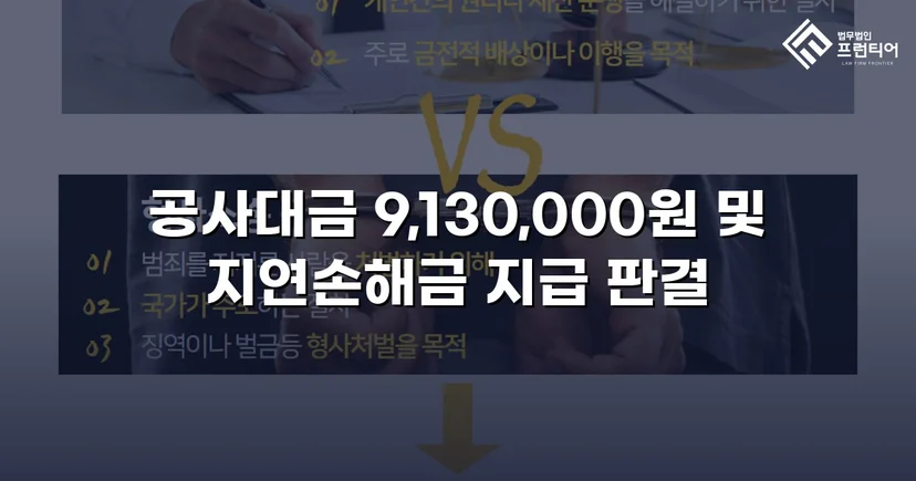 공사대금 전액 승소, 미지급 대금 913만 원을 되찾다