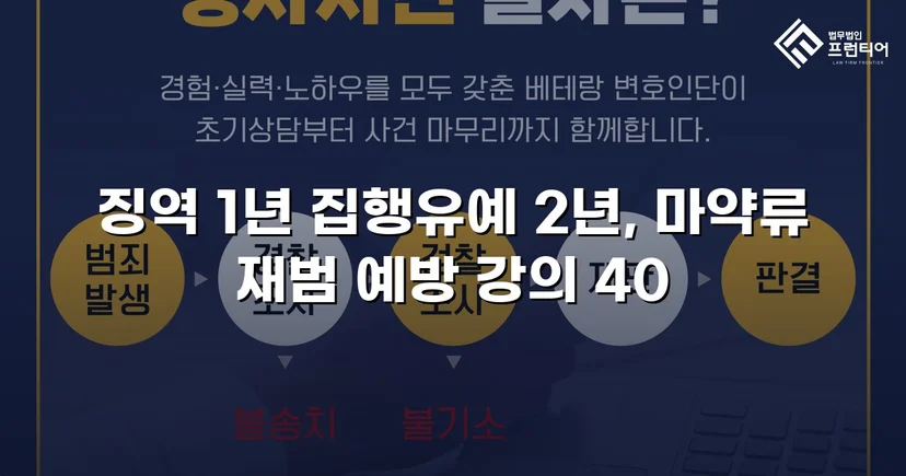 필로폰 2회 매수·4회 투약, 실형 위기에서 집행유예를 이끌어낸 변론
