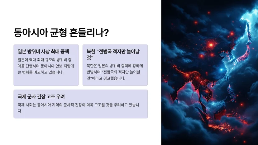日 방위비 최대 증액에 北의 반발, 국제 군사 균형이 흔들린다 일본의 방위비 최대 증액, 얼마나 늘었나