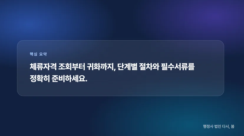 체류자격 변경 조회방법: 외국인 등록 후 귀화 신청까지 절차 확인하기 외국인 등록 후 귀화 신청으로의 연계