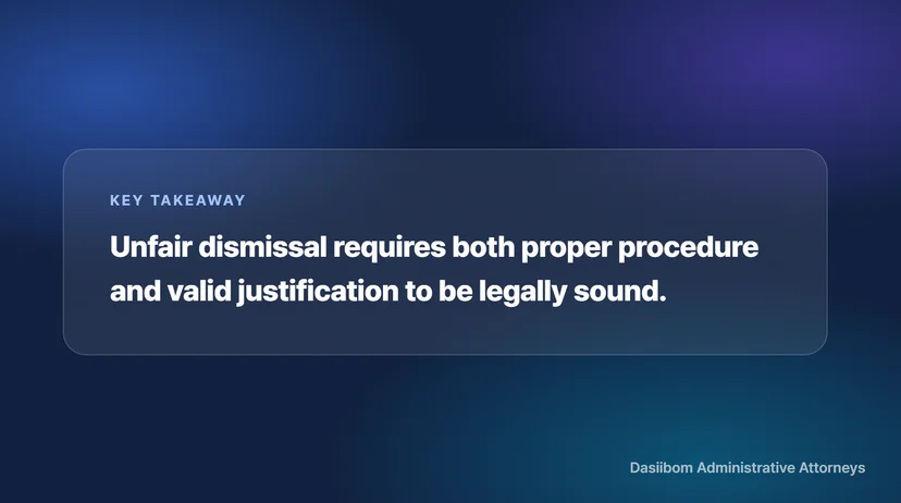 Resolving Unfair Dismissal Relief Applications and Workers' Compensation Rejection Appeals All at Once Unfair Dismissal Relief Application Documentation Checklist