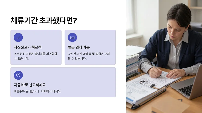 체류기간 초과 외국인이 자진신고로 해결하는 체류자격 변경 절차 체류기간 초과 상태의 법적 문제